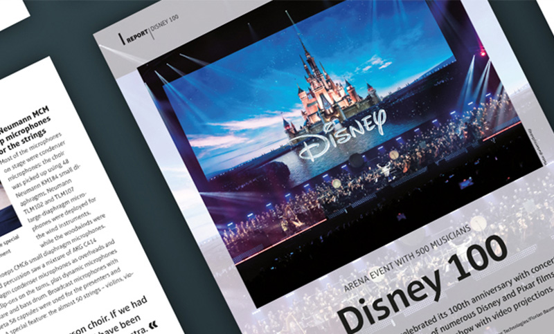 Disney Celebrates 100th Anniversary with Neumann MCM and Merging Anubis Venue Mission